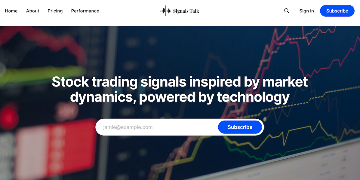 Signals Talk website screenshot